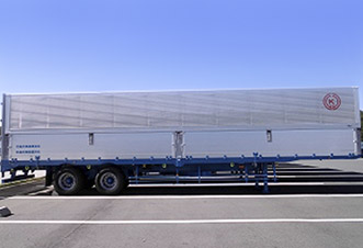 Wing open-type box truck